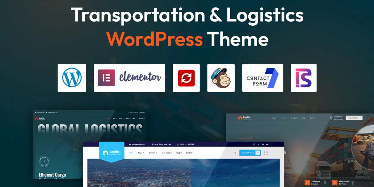 Logitic - профессиональный WordPress шаблон для транспортных и логистических компаний